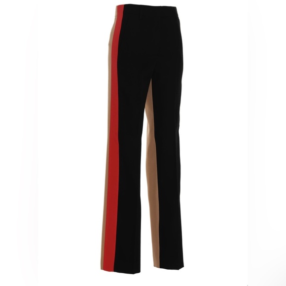 ⭐️⭐️⭐️SOLD ⭐️⭐️⭐️ Burberry Lottie Colorblock Grain de Poudre Wool Trousers - Picture 3 of 17